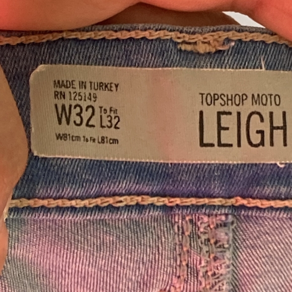 Preloved Topshop Men's Skinny Denim Jeans Blue Size 32 - Small Marks - Picture 6 of 15